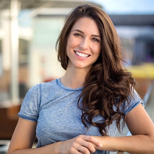 Young woman with a nice smile