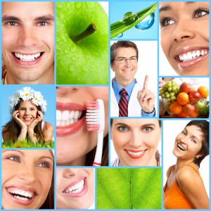 Shutterstock healthy smiles with food