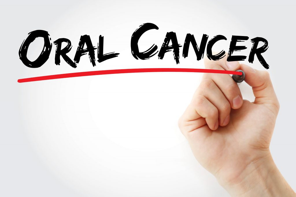 Stop oral cancer message